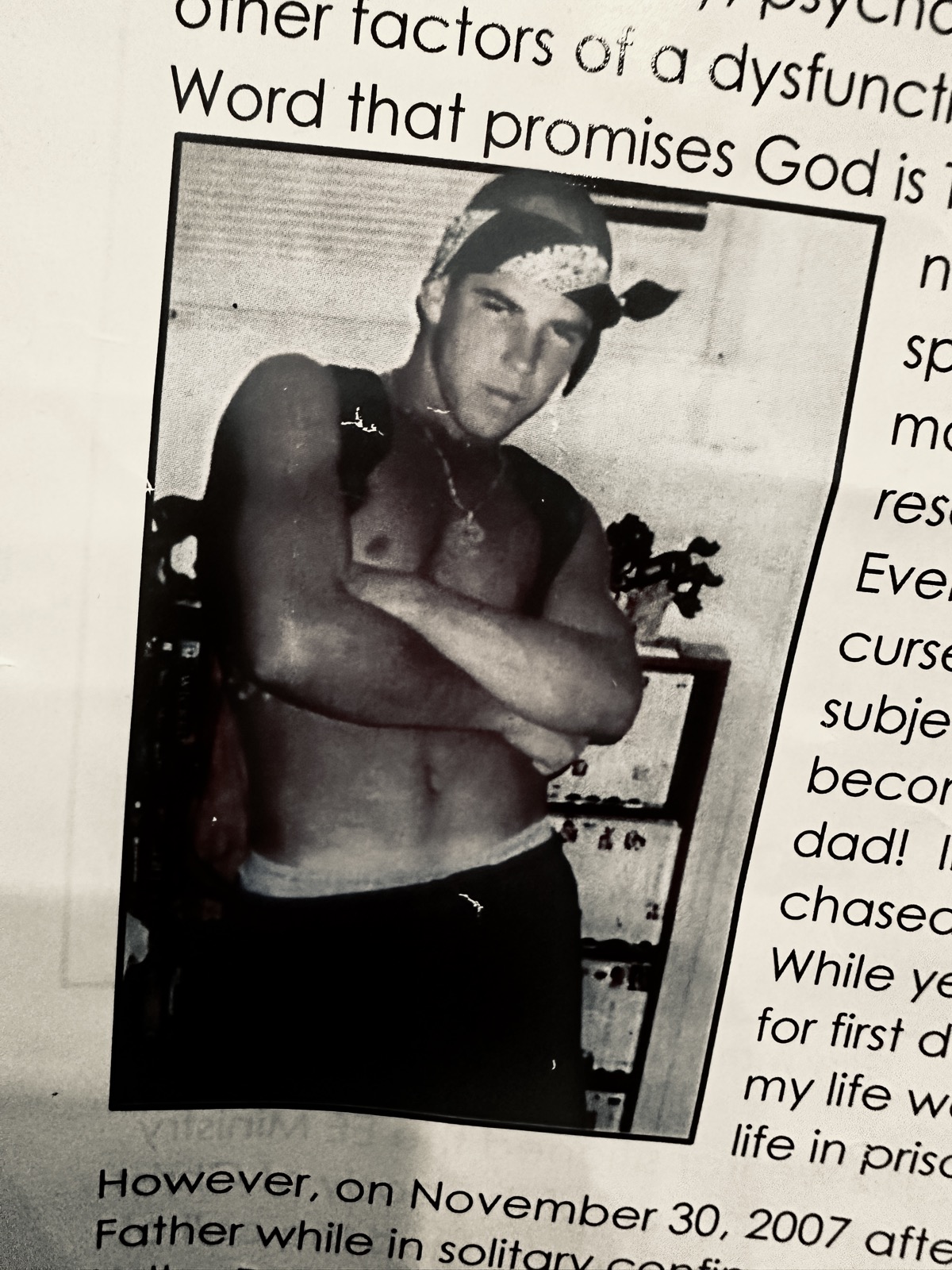 Archival photograph of Gary Lee Farrington Jr. before his incarceration
